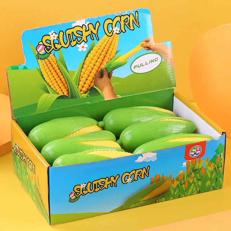 

Corn Pinch Decompression Vent Toys Vent Corn Soft Gum Simulation Corn Pei Small Milk Corn Sensory Toys Squishy Prank Mini Toys