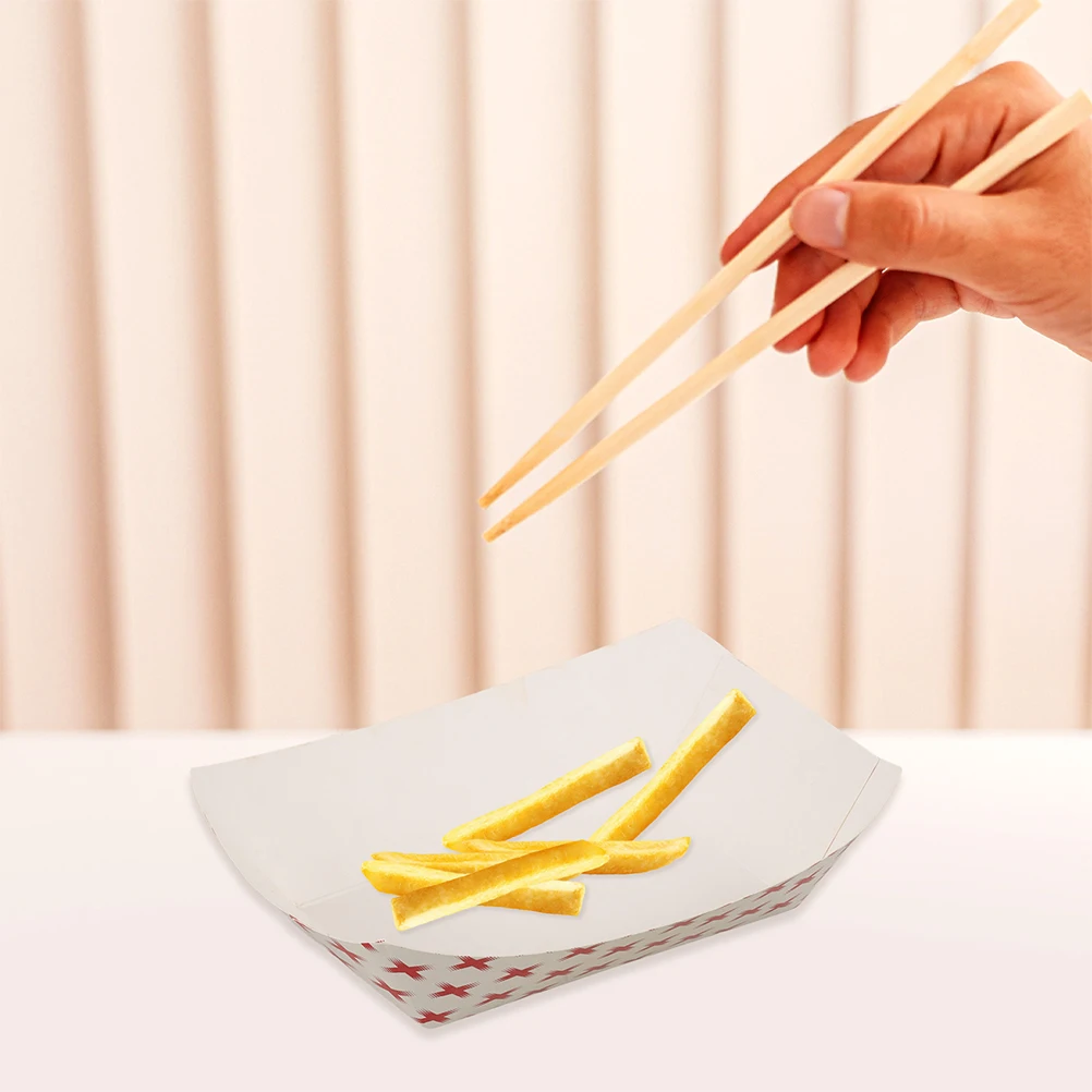 50pcs Kraft Paper Hot Dog Trays, Disposable Snack and Food Serving Containers, Open-Top... - SKU PHDT1820 - UGI Packaging