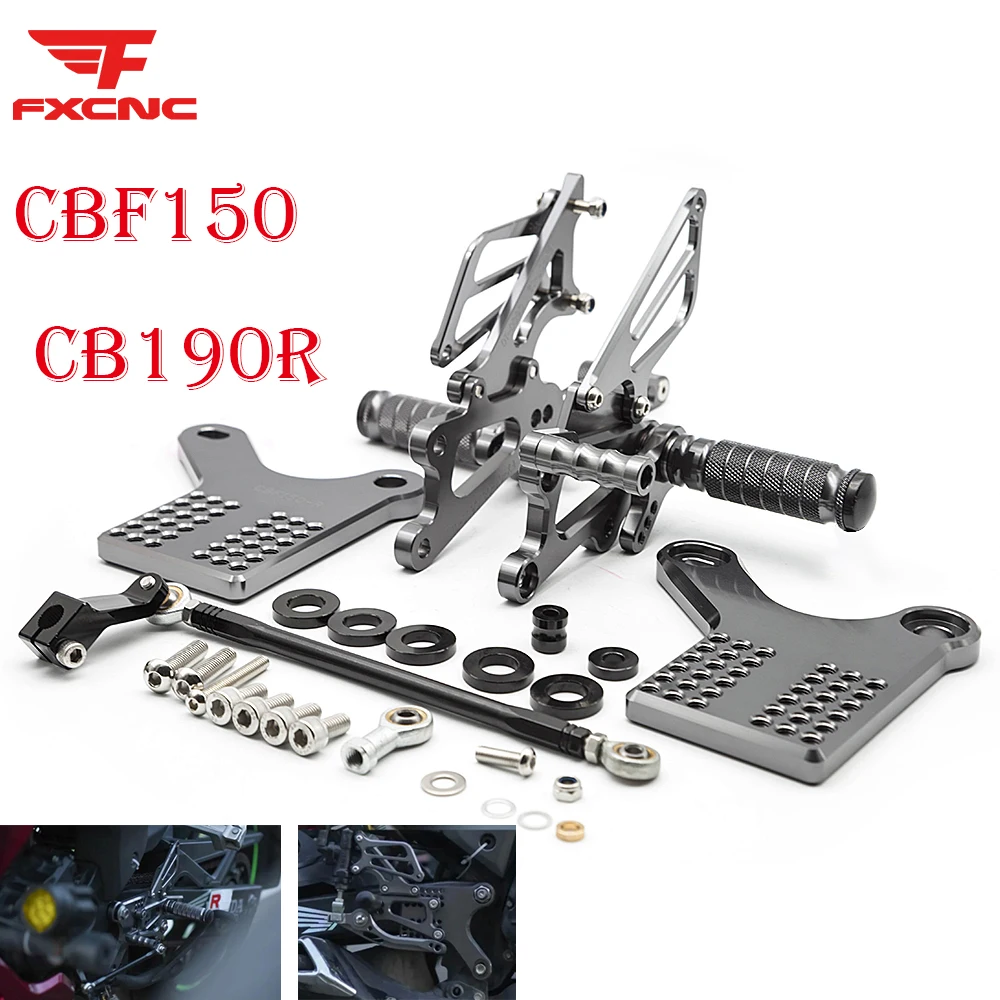 

For Honda CBF150 CBF 150 CB190R Adjustable Aluminum Motorcycle Rearset Footrest Footpeg Rear Set Footrest Pedal Foot Peg New