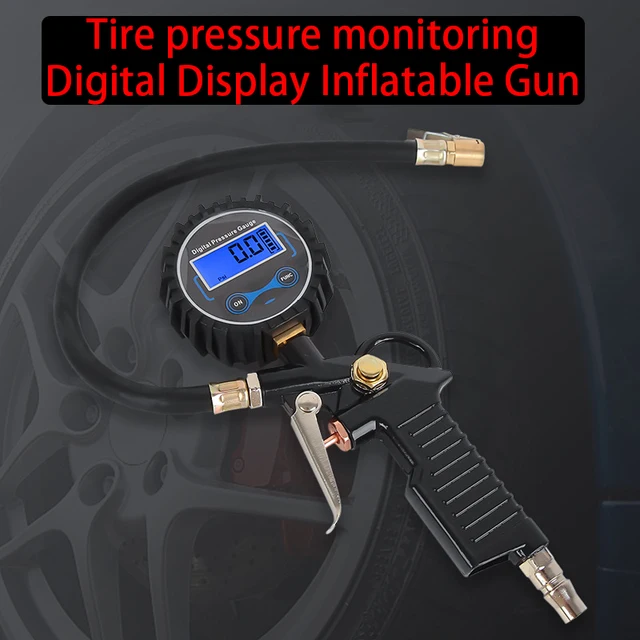 Car Tire Pressure Detection Tool EU Tire Pressure Inflation Gauge LCD Display LED Backlight Vehicle Tester Inflation Monitoring 1