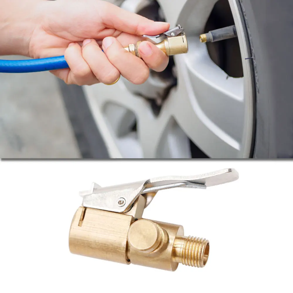

Car Truck Tire Air Pump Chuck Tyre Valve Air Compressor 220V Inflatable Pump Valve Clip Clamp Connector Nozzle 8MM Deflate Tool