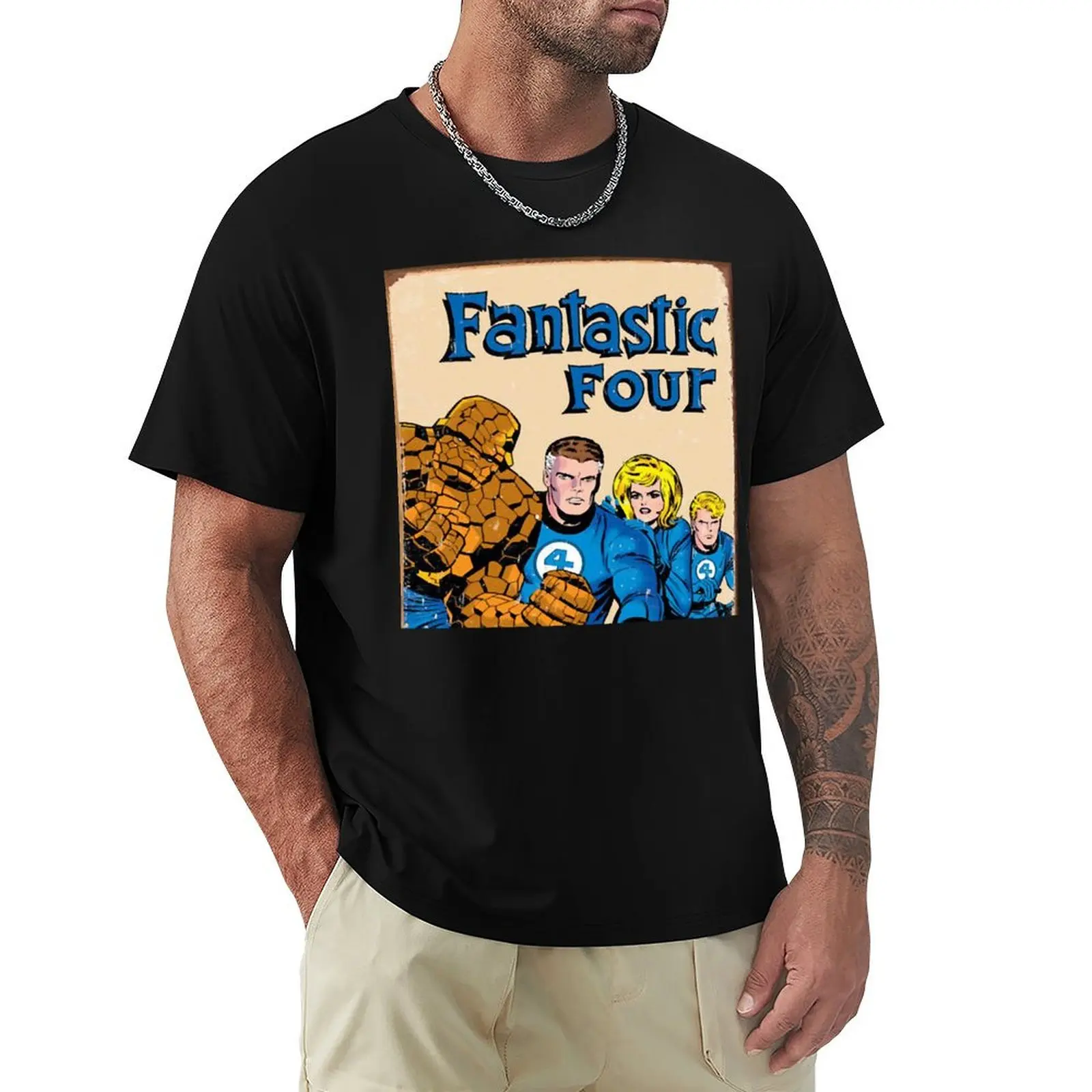 

The Fantastic Four T-Shirt oversized boys whites blacks tees men workout shirt