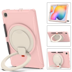 Premium Heavy Duty Shockproof Case for 10.4-inch Tablets - 3-in-1 TPU+PC Protective Cover (Cherry Blossoms Pink)