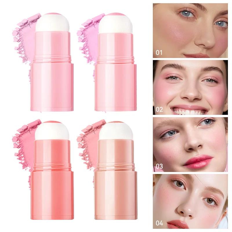 Life Girls Two Cheek Ball Bong Korean System Woman Non-Slip Straight Makeup Low-Pressing Expansion Sponge Ball Bong Corrects Korean Face powder blusher blush powder facial blusher