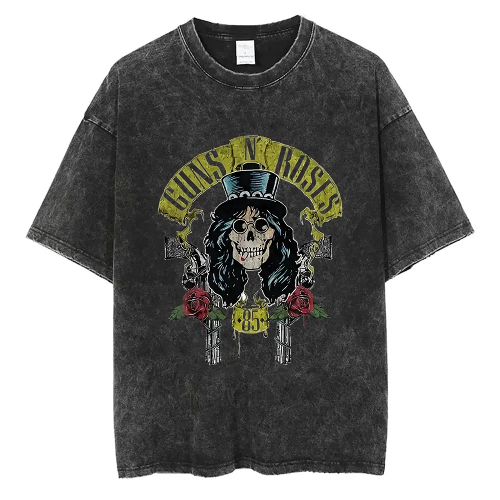 Hot Sale Guns N Roses Tour 2025 Wasehd Vintage T-shirt Men Women