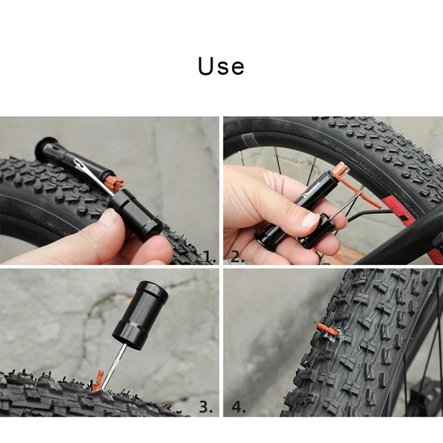 Bicycle Reparer Un Pneu Velo Tubeless Pneu Crevé Reparer Un Pneu