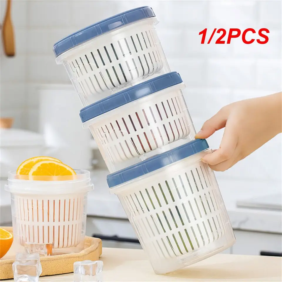 HMIEPRS 6 Recipientes De Almacenamiento De Frutas Y Verduras, Conservador De Almacenamiento