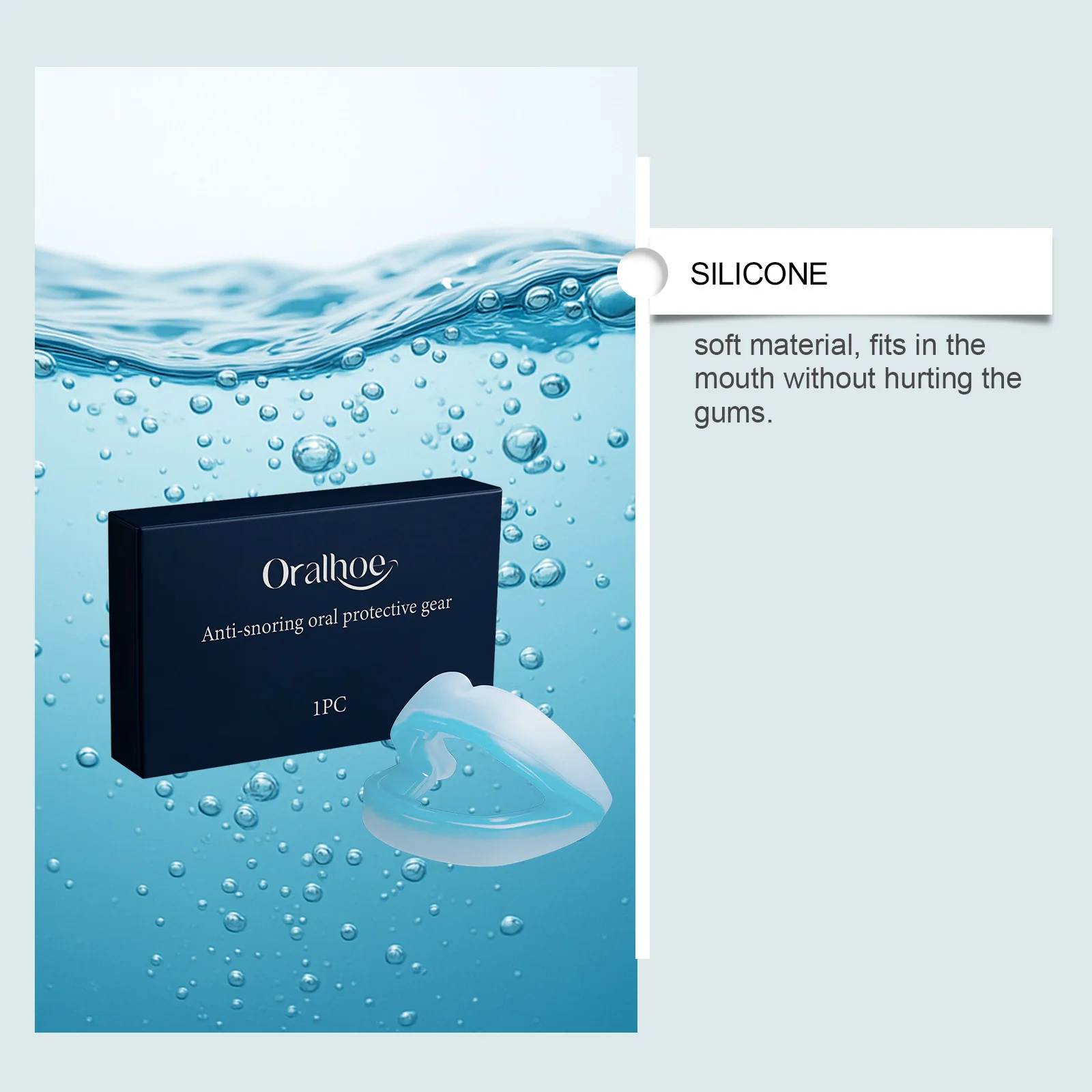 Sleep Care Mouthguard: A protective mouthguard that cares for nighttime sleep, eases snoring, and protects teeth.