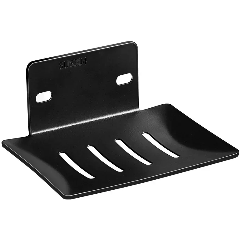 Self-adhesive Wall Mounted Bathroom Soap Holder 304 Stainless Steel Soap Dishes Rustproof No Drilling Soap Sponge Tray 5