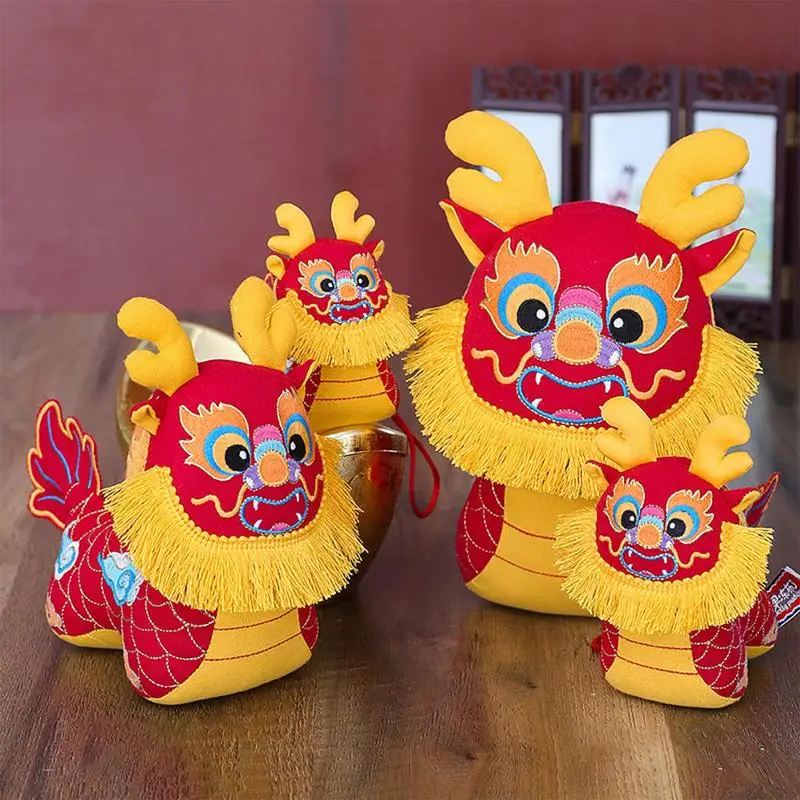 

Year Of The Dragon Plush Doll Toy Pendant 2024 Zodiac Dragon Year Ornament Chinese Dragon Plush Doll Gifts For Children Gifts
