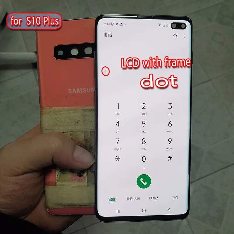 Adatto Per Samsung Galaxy S10 Plus Schermo Lcd S10 + Touch Screen G975 G975F Display Digitalizzatore