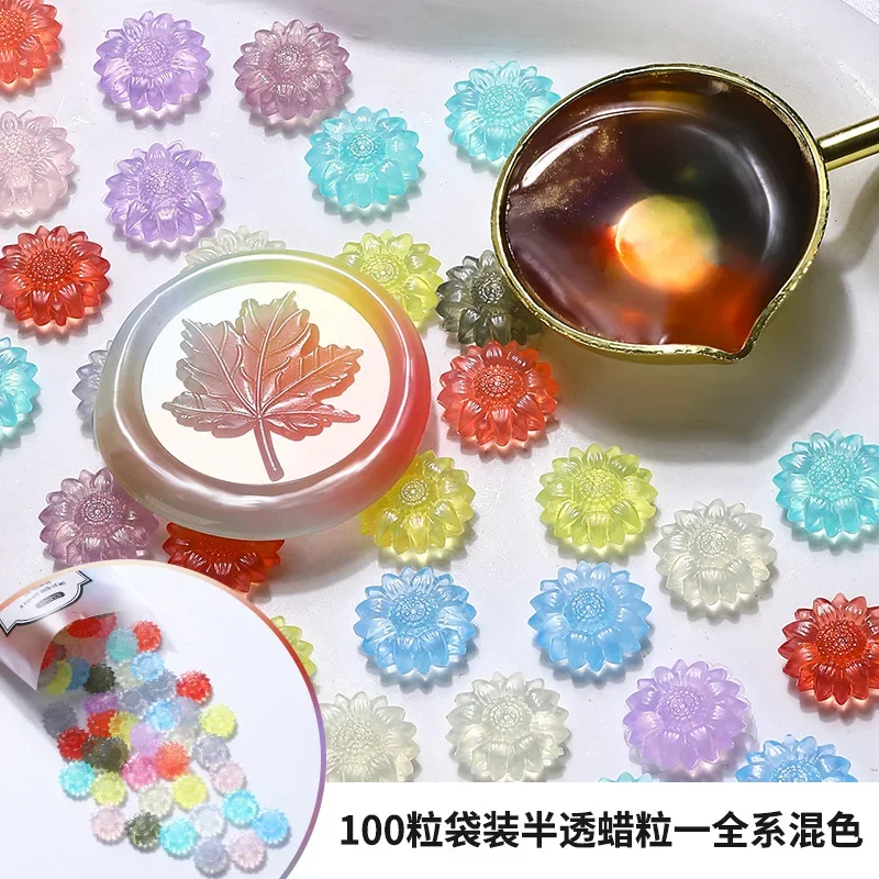 Semi Translucent Wax Beads Sticks for Wedding Seals Handicrafts