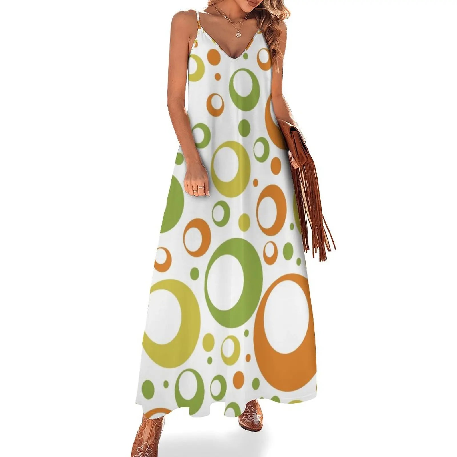 

Retro 60s Pattern Sleeveless Dress wedding guest dress 2023 summer dress woman 2023 prom clothes dresses for woman 2023