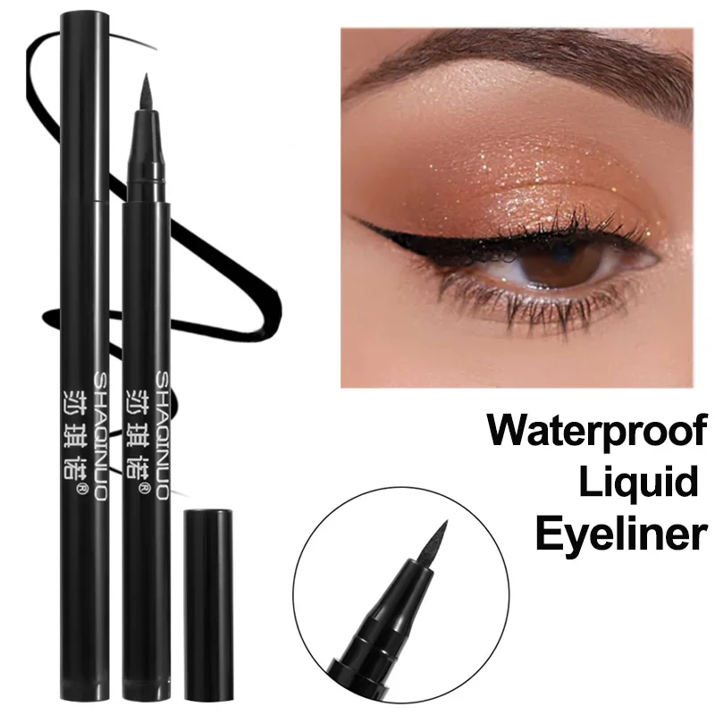 Quick-dry eyeliner Irón Összeállítás stv Tartós zökkenőmentes Matt Feltűnően néz Alátét Vízhatlan esőköpény anty Elmázol depilatory eyeliner Tollhegy szemét Kendőzés