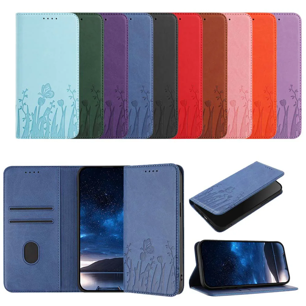 Magnetic Flip Leather Wallet Phone Case - Premium Back Cover