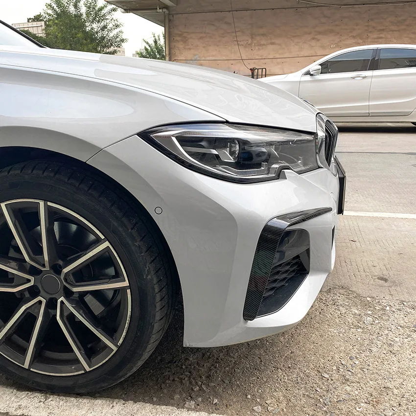 BMW G20 G21 318i 320i 325i 330i 330d 330e 2019 2020 2021 2022 프론트 범퍼 카나드 스플리터 스포일러 에어 나이프 커버 트림