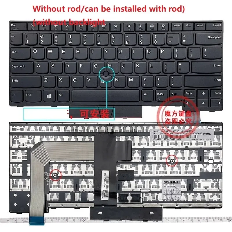 Lenovo Full Keyboards For IBM IBM/Lenovo Backlit Keyboard For ThinkPad T470 – P/N 01AX487, 01AX528, 01AX569 US English Layout Laptop Keyboard
