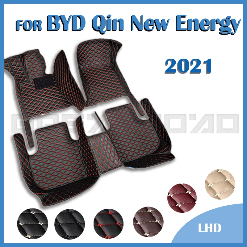 

Car Floor Mats For BYD Qin New Energy 2021 Custom Auto Foot Pads Automobile Carpet Cover Interior Accessories