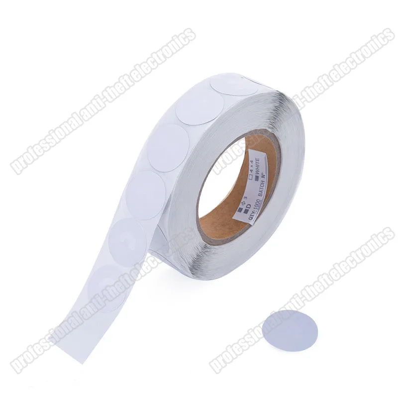 EAS RF 8.2MHZ soft security label antitheft round R30 20000pcs