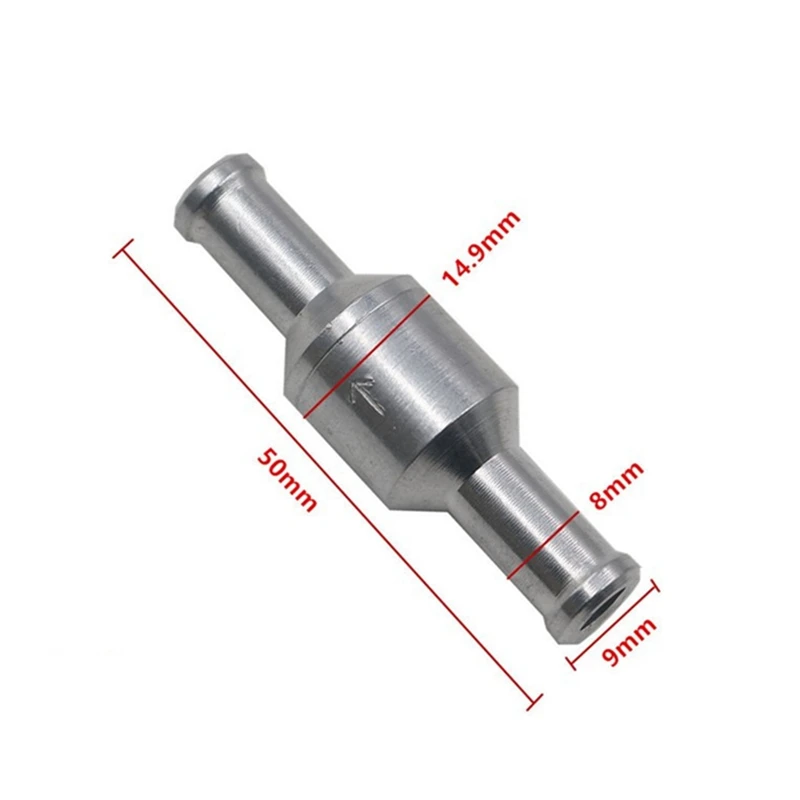 Fuel One-way Check Valve 6/8/10mm Size Resistant To Gasoline And Aging It Is Suitable For Various One-way Fuel Check Valve