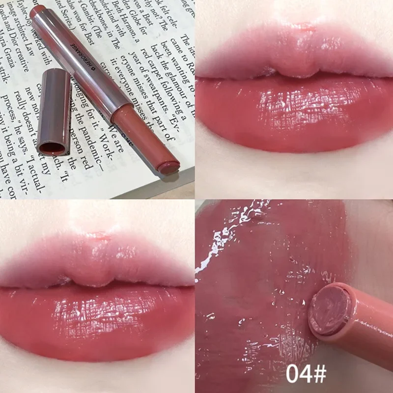thumbnail image 1 of Strawberry Jelly Lipsticks Moisturizing Water Gloss Lip Stick Tint Mirror Clear Lip Gloss Non-Sticky Lips Makeup Korean Cosmetic, 1 of 5