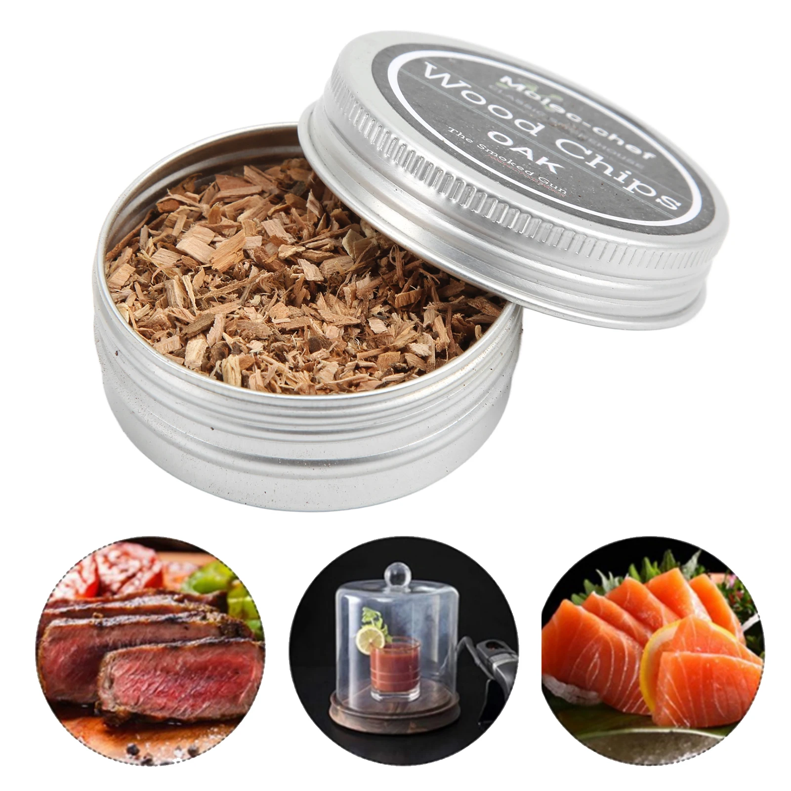 Cocktail Smoker Kit Whiskey Wood Smoking Chips Whiskey Wood Smoking Chip Cocktail Smoker Kit Smoker Chips for Smoked Drinks 3