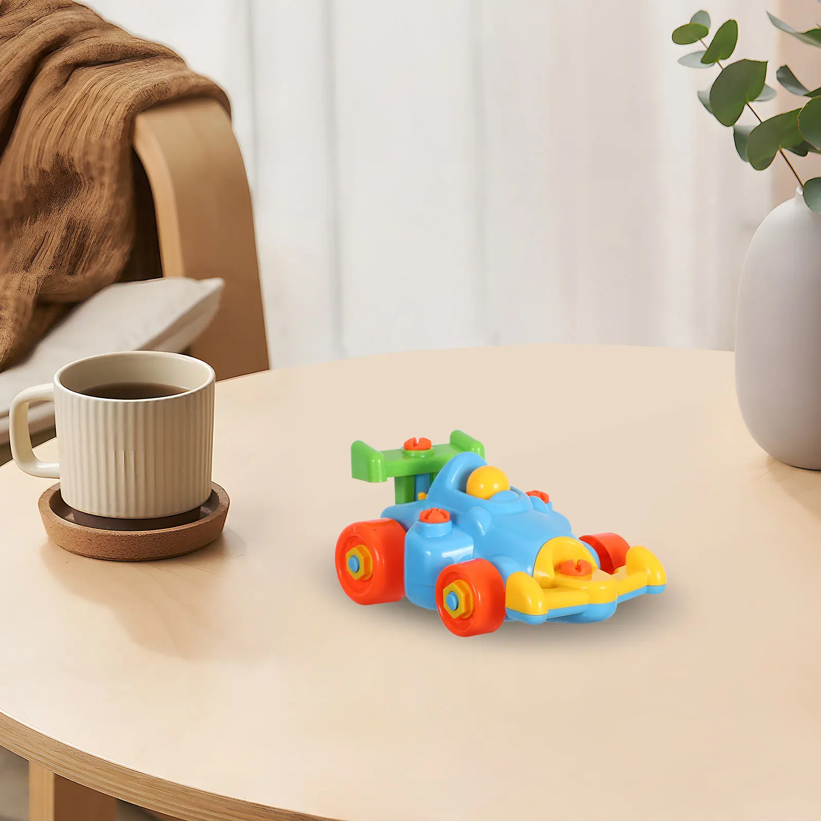 카트 조립 3D 퍼즐 무작위 색상 교육용 DIY 조립 조기 학습 게임은 기술을 향상시킵니다. 색상 모양 인식