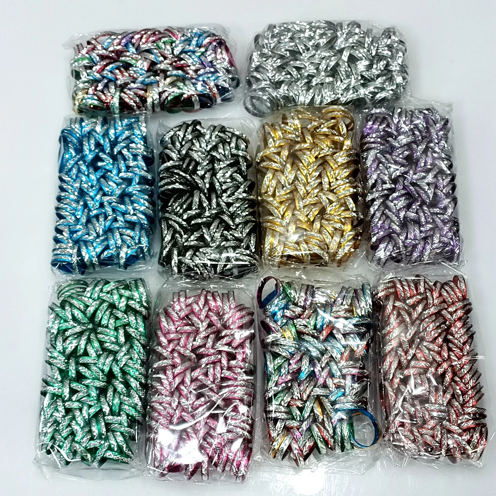 1000pcs/lot Wholesale 10 Colors Top Mixed kids Girls Women's Aluminum Ring Colorful Jewelry 5