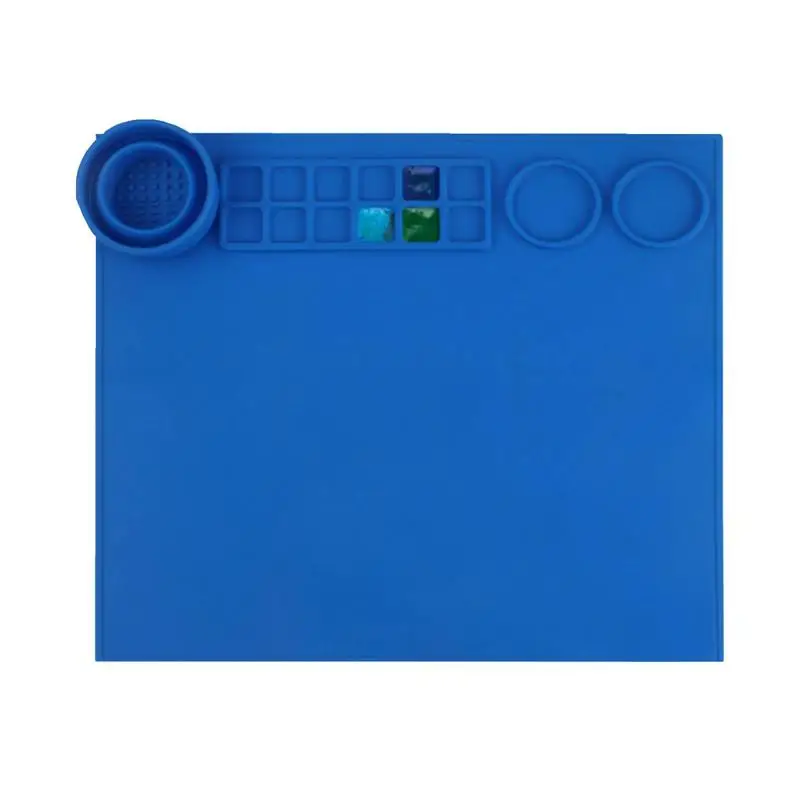 Multifunctional DIY Silicone Painting Mat Palette Kids Graffiti Drawing Board Oil Painting Board Clay Mat Drawing Accessory