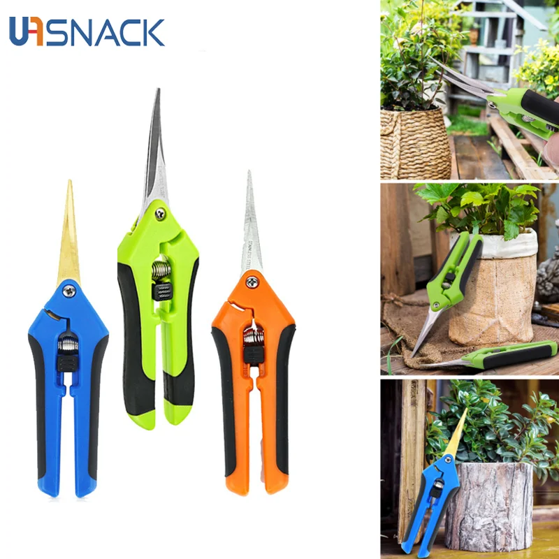 Garden Pruning Shears Gardening Tools Scissors Fruit Picking Household Potted Weed Stainless Steel Branches Pruner | Инструменты