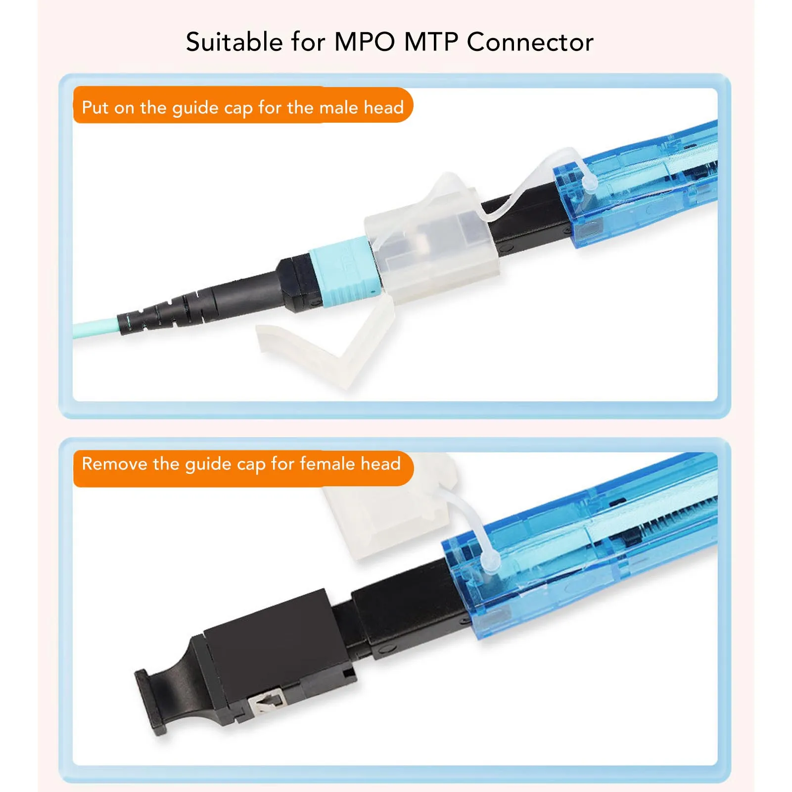 Fiber Cleaning Pen Convenient Use Fiber Optic Connector Cleaner One Key 99% High Efficiency for MPO MTP Type Adapter