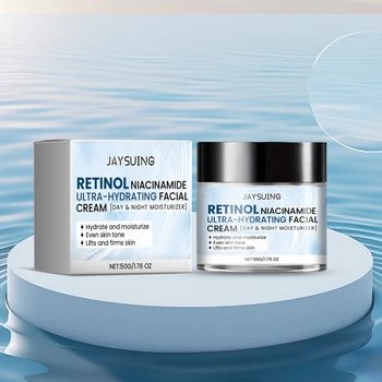 Hydrating Face Moisturizer with Niacinamide Hyaluronic Acid Retinol Repair Skin Barrier Day Night Long-Lasting Hydration Cream