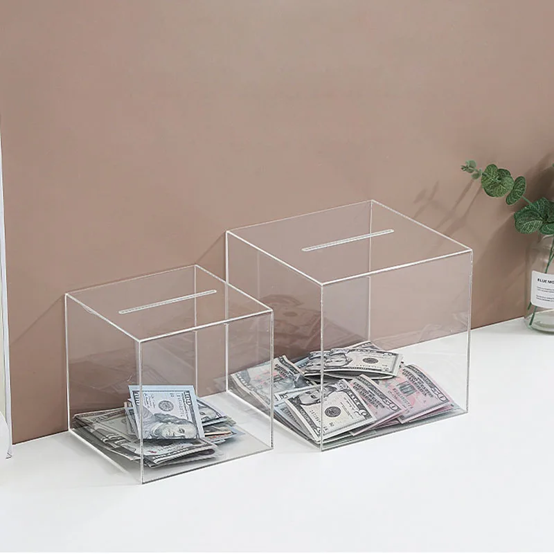 Mealheiro transparente em acrílico com grande capacidade_voghion.com