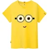 Minions Summer Children 100% Cotton Round Neck T-Shirt Boys Harajuku Casual T-Shirt Tops Street Fashion Kids Clothing 4