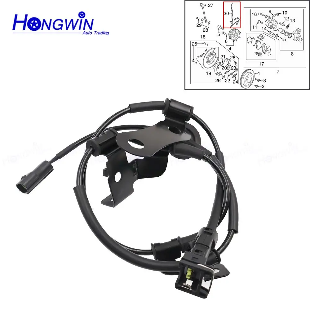 Cable Assembly ABS Ext Right Left Sensor 91921-D3000 91920-D3000 For Hyundai Tucson W/O AWD Eco-L4 1.6L 2.0L