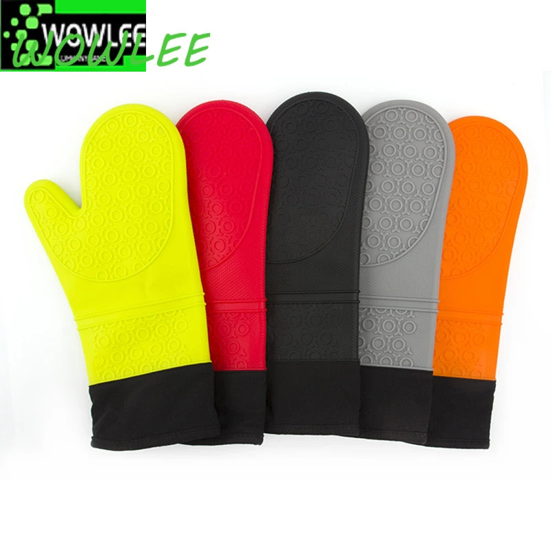 Silicone Heat-resistant Gloves Cooking Barbecue Gants Silicone Kitchen  Microwave Mittens Oven Glove Home Heat Resistant Gloves - Oven Mitts -  AliExpress