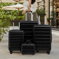 Ensemble de valises HOUSE SPOLE ABS avec serrure à combinaison et roulettes pivotantes à 360 degrés, avec trousse de toilette 2