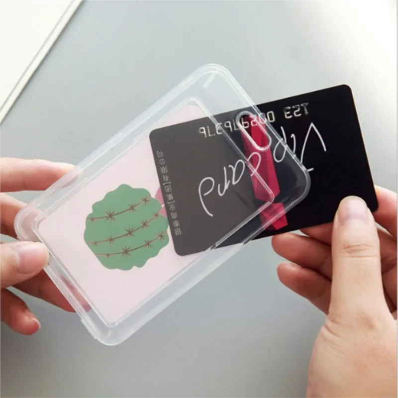 2pcs/lot Bags Bank Credit Card Holder Card Cover Good Quality Cute Cactus Case Keeper Kids Gift