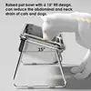 Elevated Cat Dog Bowl Stainless Steel Raised Cat Food Water Bowl Set With Anti Slip Stand For Indoor Cats Pets Feeding Supplies 3