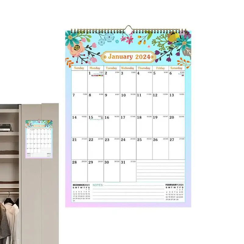 

Family Planner Calendar Creative Decorative Wall Calendar Organizing & Planning Calendar With Wire Binding Calendar Decorations