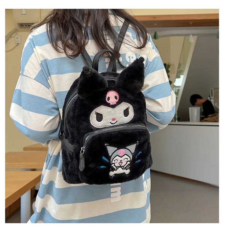Kawaii Cartoon Kuromi Shoulder Backpack