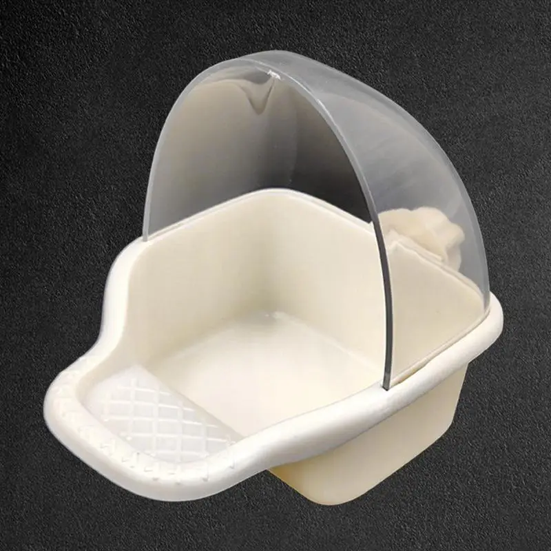 Hanging Bird Bath Cube Parrots Bathtub Bath Shower Box Cage Accessory For Little Bird Canary Budgerigar Cockatiel Lovebird bird bath