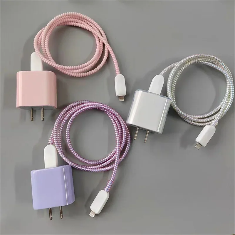 Candy Color Silicone Charger Protective Case - Soft and Stylish Fast Charge Cover
