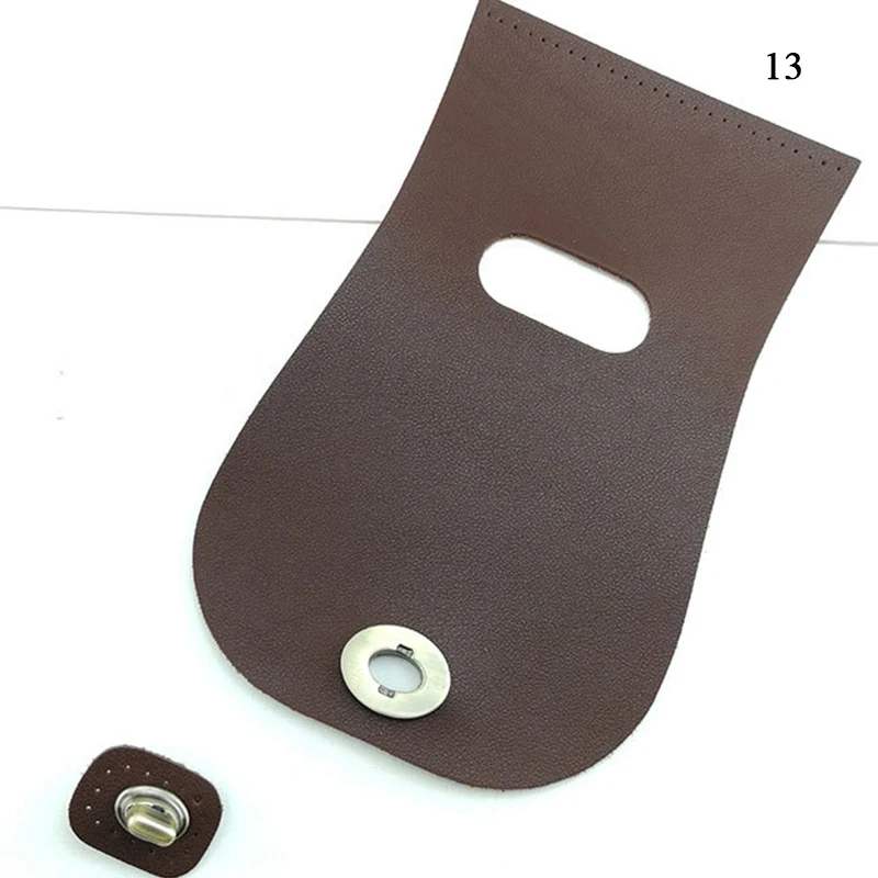 Tasche Klappen bezug Damen Häkel tasche Zubehör DIY Pu Leder Klappe Material Häkeln Handtasche Tasche Teile für gestrickte Tasche hand gefertigt – Detail 20