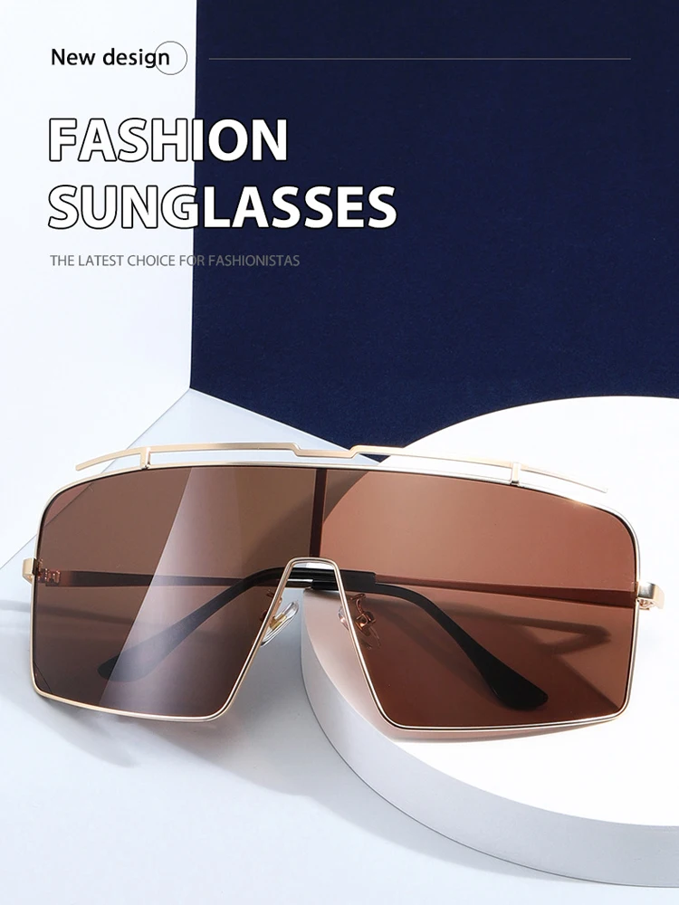 

High Quality Fashion Oversized Shield POLARIZED Sunglasses Goggles Cool Brand Design Windproof Sun Glasses Oculos De Sol UV400