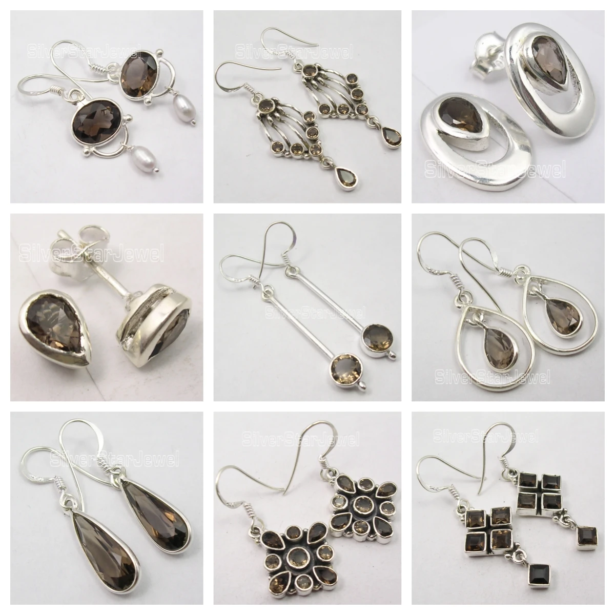 

India Origined Classic Jewelry Semi-precious Stone Earrings Collection 247