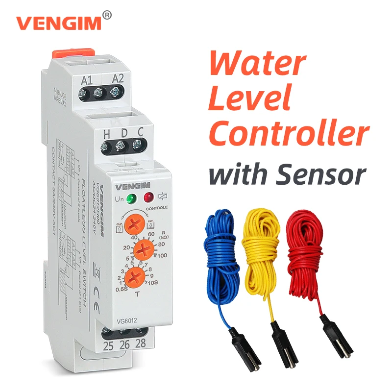Vengim Relé de Controle Nivelado Líquido Eletrônico 220v do Controlador do Nível da Água de com Sensor