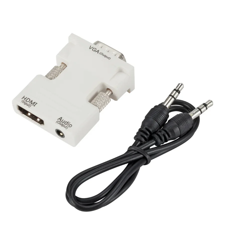 PzzPss HDMI ȣȯ-VGA ȯ, 3.5mm  ̺ , 1080P HDMI ȣȯ -VGA  , PC ƮϿ