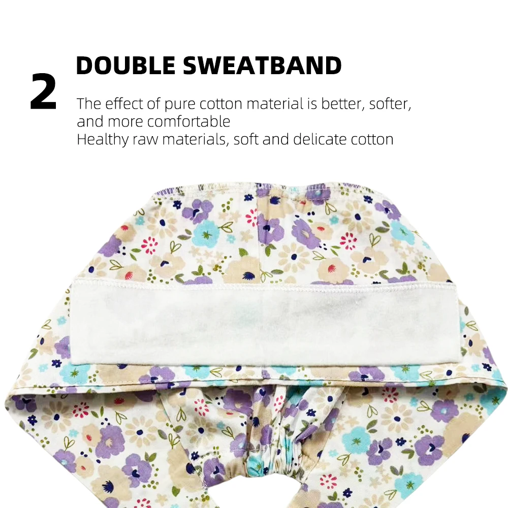 جديد الكرتون الجراحية فرك قبعة القطن ممرضة التمريض قبعة النساء الرجال الأسنان سبا الحيوانات الأليفة متجر مستشفى الجراح قبعات غرفة العمليات قبعات