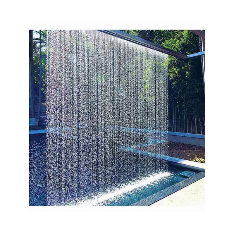Water curtain flow water trough waterfall DC rain curtain fountain